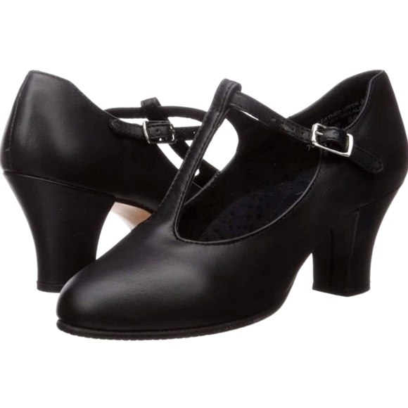Capezio Shoes New Womens Capezio Jr Footlight Tstrap 75 Black